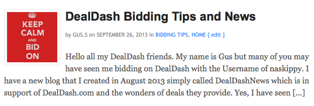 DealDash Tips